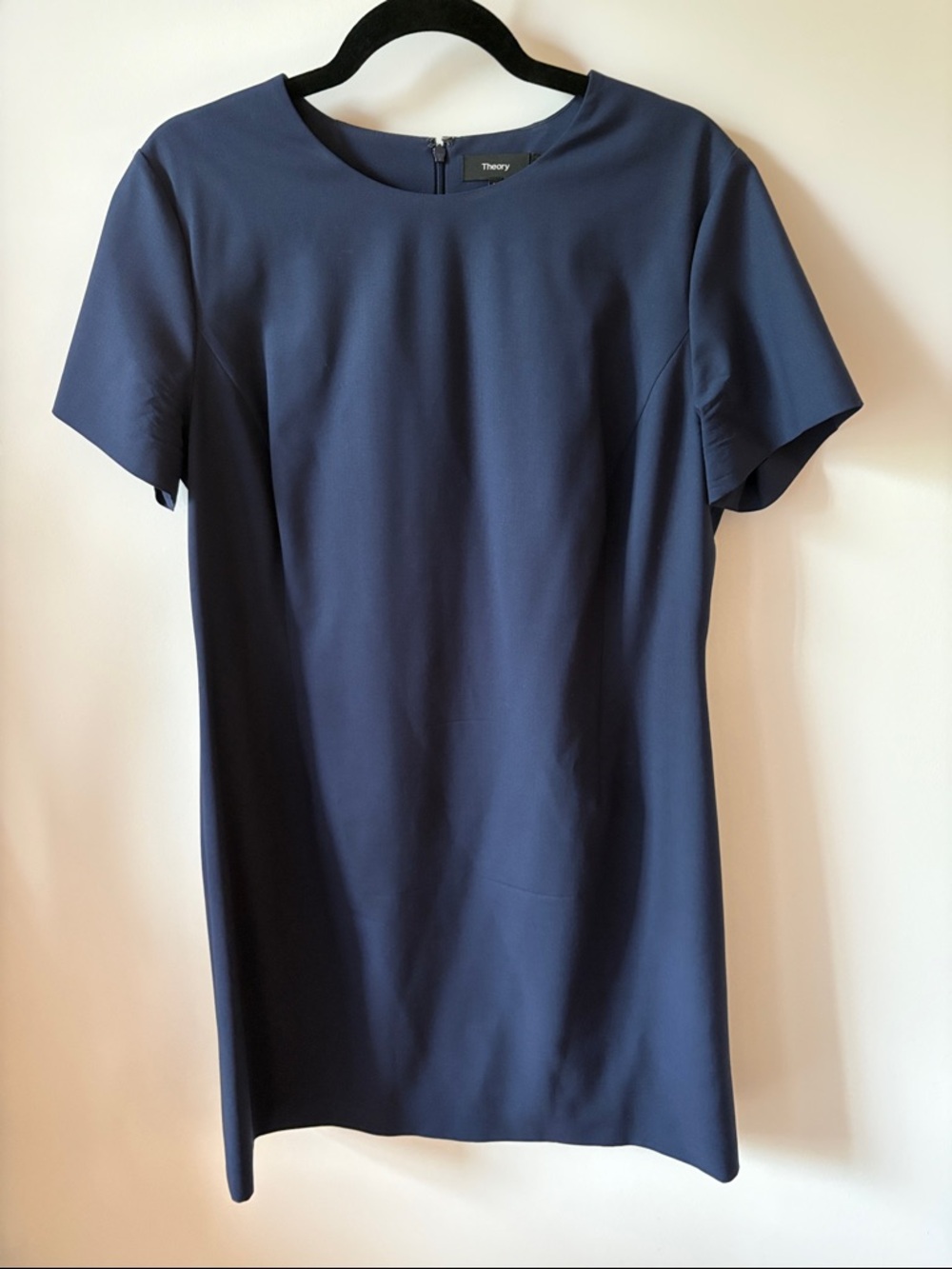 Theory Navy Short-Sleeve Dress